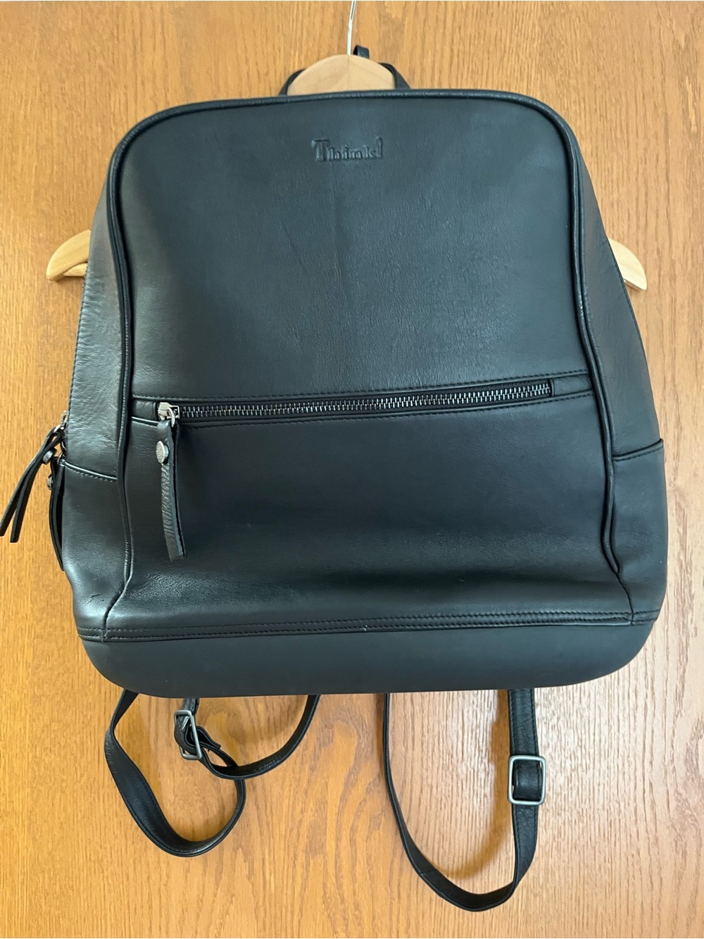 Think! Leather Backpack like new RARE